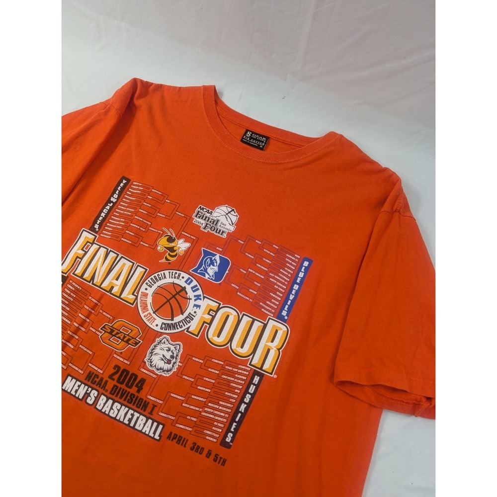 NCAA Final Four Basketball 2004 San Antonio Gear Sports XL T Shirt Vintage
